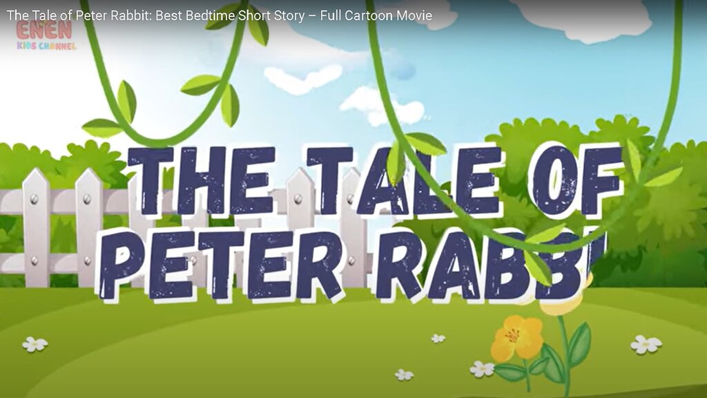 The Tale of Peter Rabbit, Cartoon for kids,